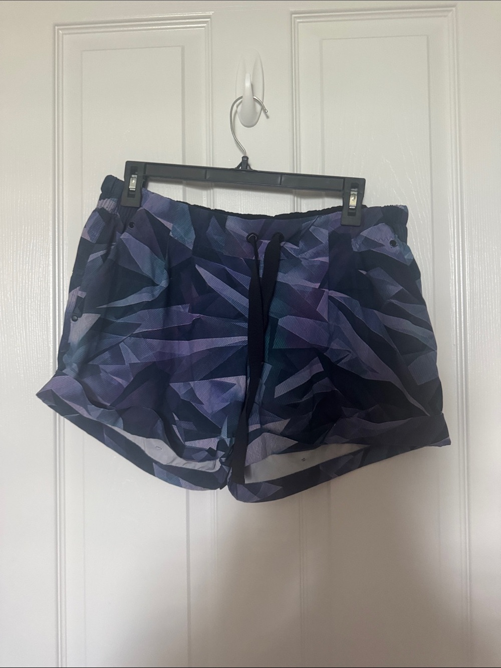 lululemon athletica Navy and Purple Geometric Athletic Shorts